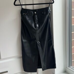 Leather skirt